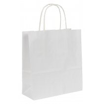Shopping Bag - White Craft - Paper twisted